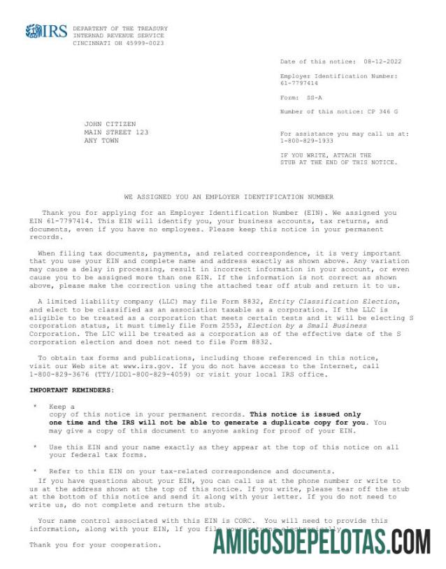 Certificado de funcionário da Receita Federal dos EUA, versão 2 baixar para verificação